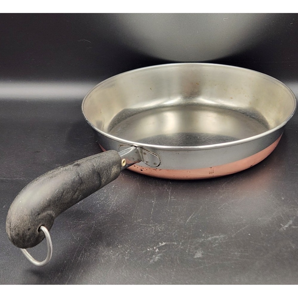 Vintage Revere Ware 8 Inch Skillet – Copper Bottom Fry Pan Rome NY USA